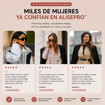 AlisePro™ - Alisa y retoca tu pelo al instante y donde sea