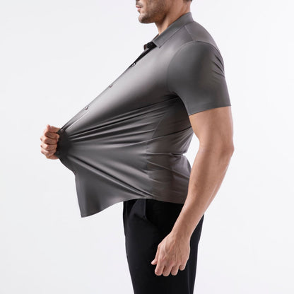 Camisa de vestir manga corta - Elástica y Ajustada